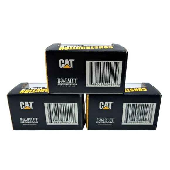 Cat Construction Mini Vehicle Set Of 3 - 906 Wheel Loader 420E Backhoe Loader & - Picture 8 of 9